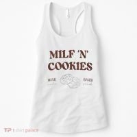 Milf ‘N’ Cookies Home Made Baked Fresh Funny MotherS Day Women's Tank Top thumb 0