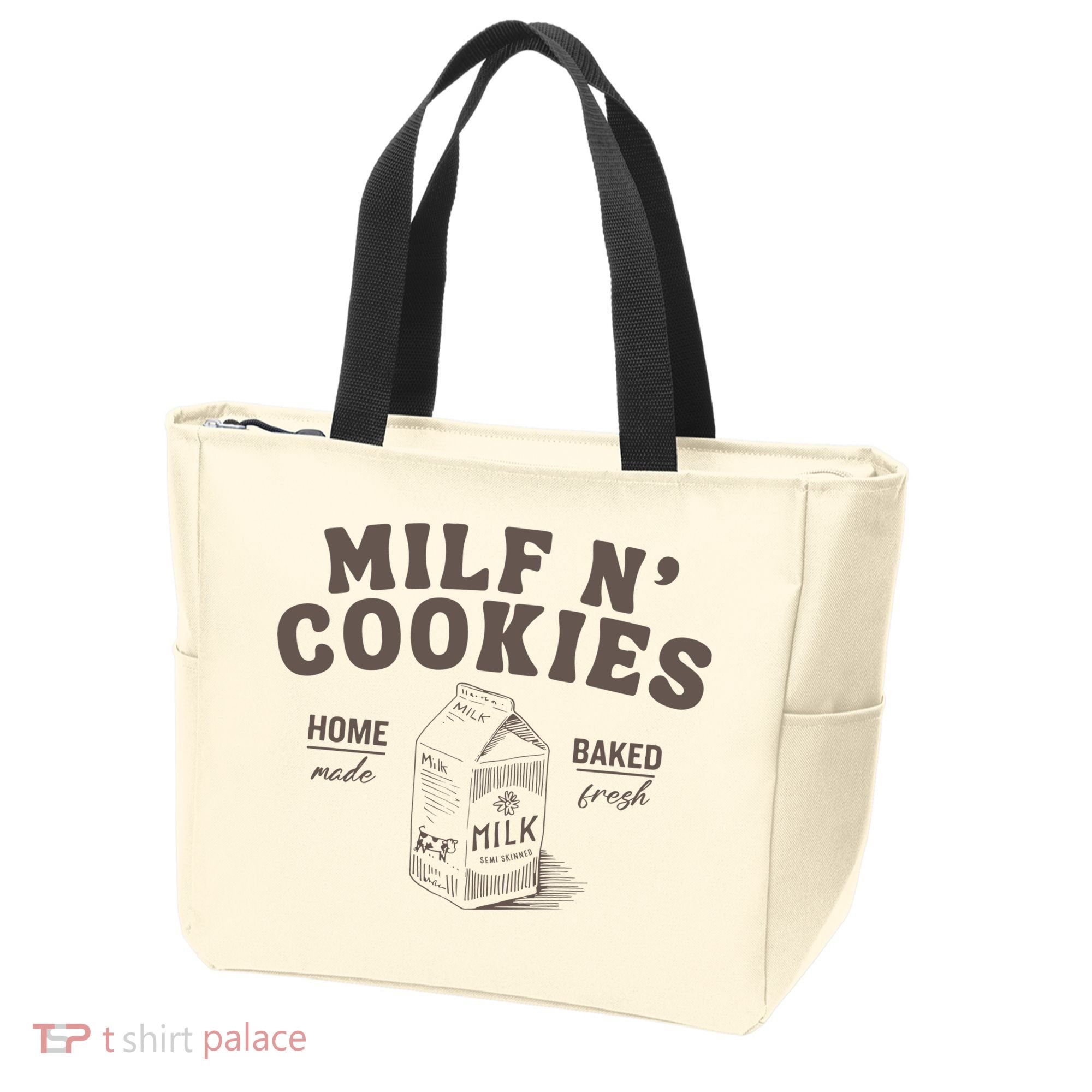 Milf N Cookies Stay At Home Tote Bag