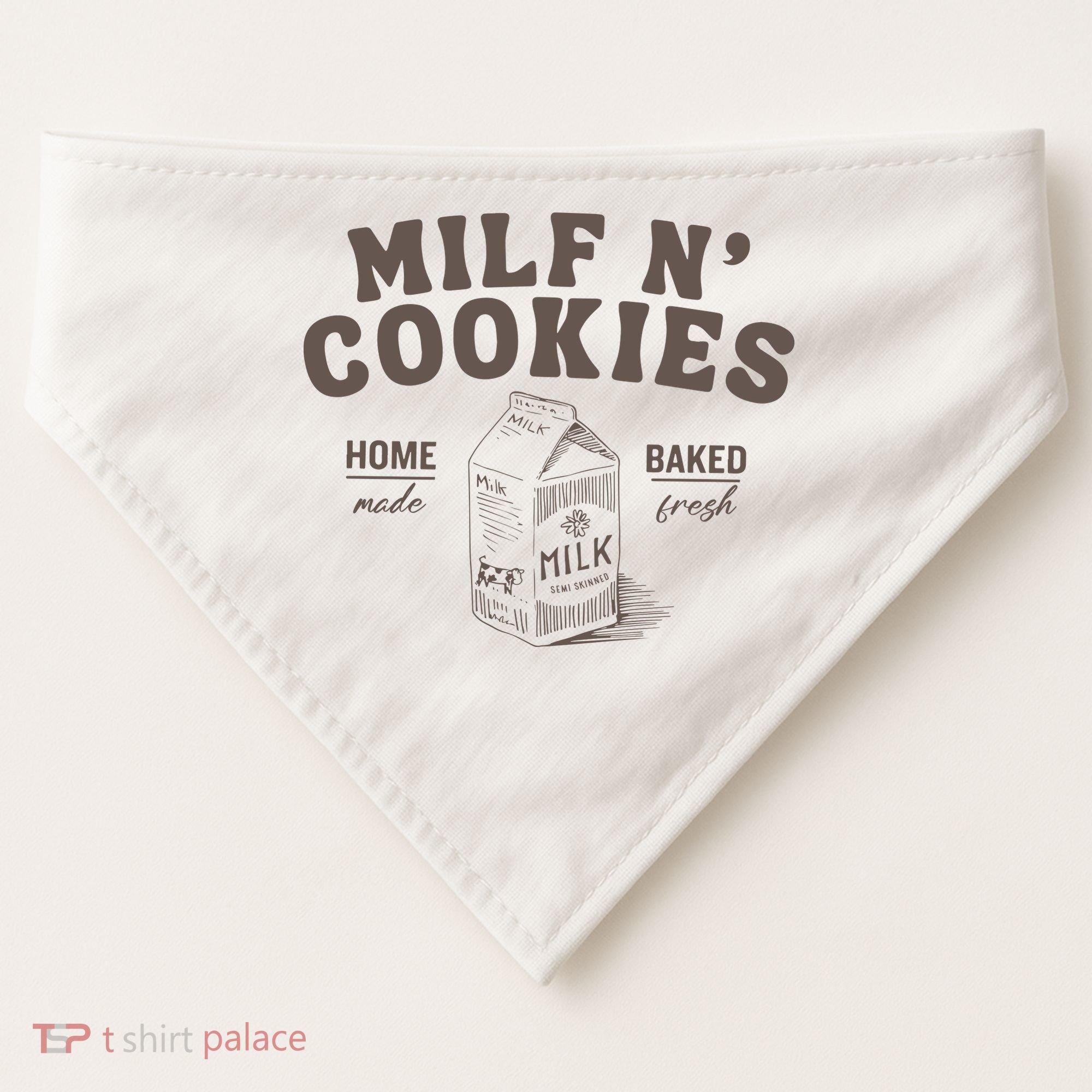 Milf N Cookies Stay At Home USA-Made Doggie Bandana