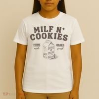 Milf N Cookies Stay At Home T-Shirt thumb 4