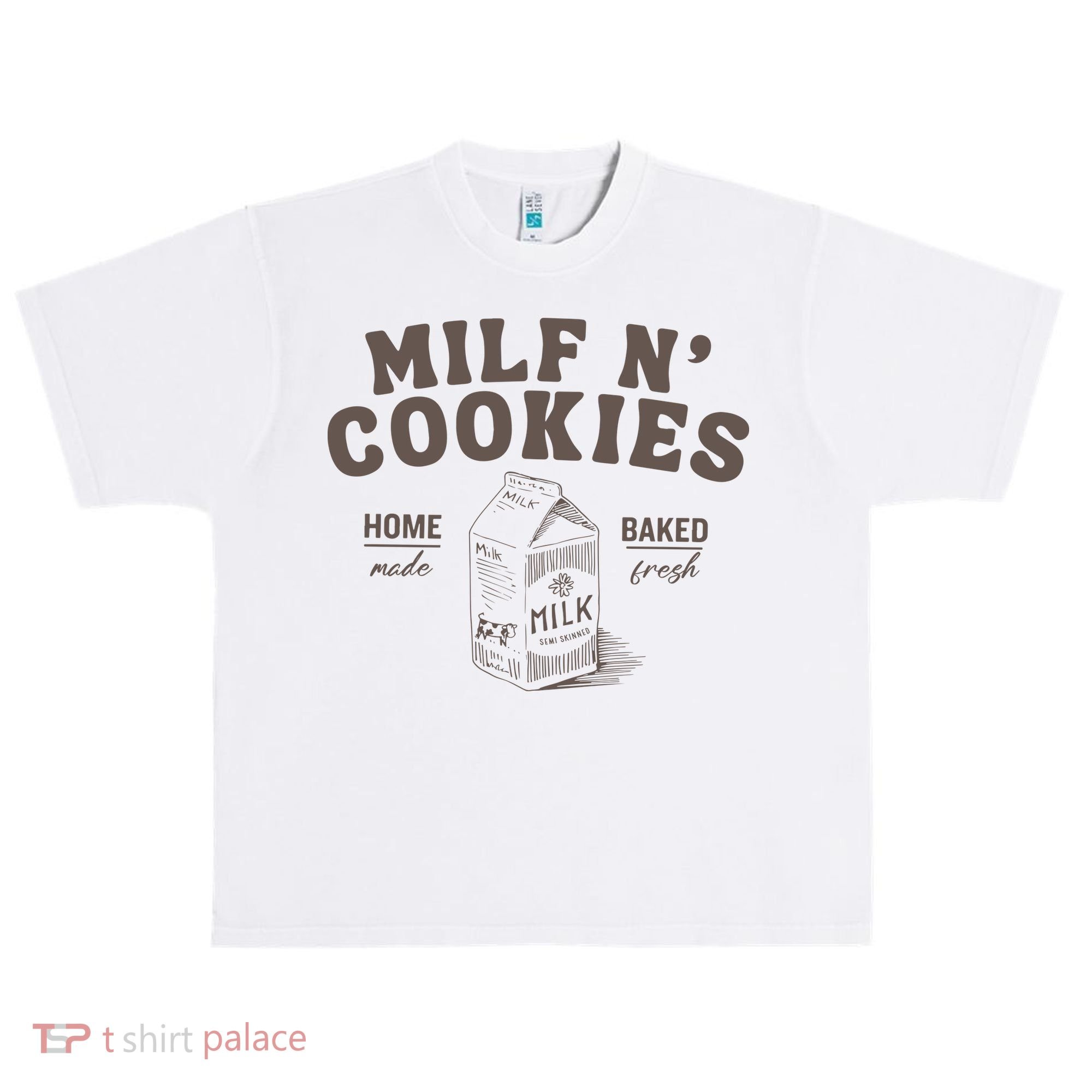 Milf N Cookies Stay At Home Urban Oversized Heavyweight T-Shirt