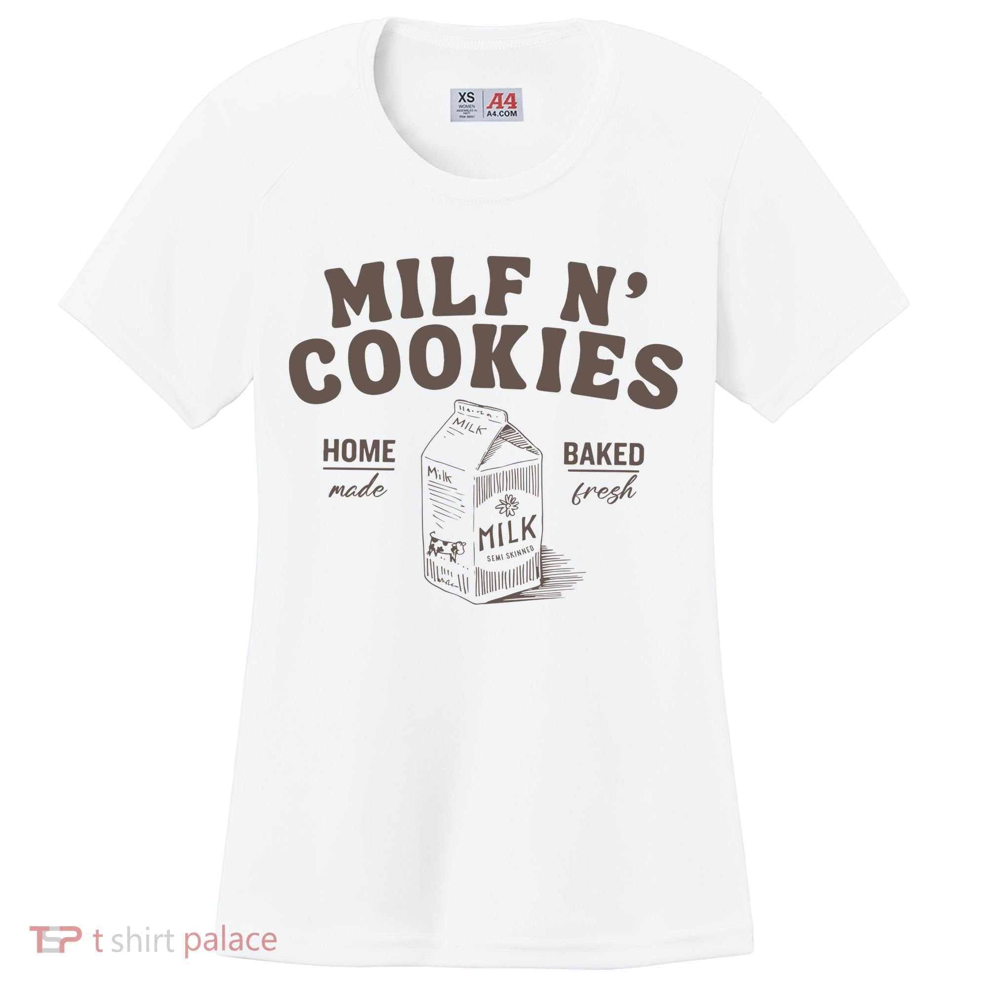 Milf N Cookies Stay At Home Women's Cooling Performance Crew T-Shirt
