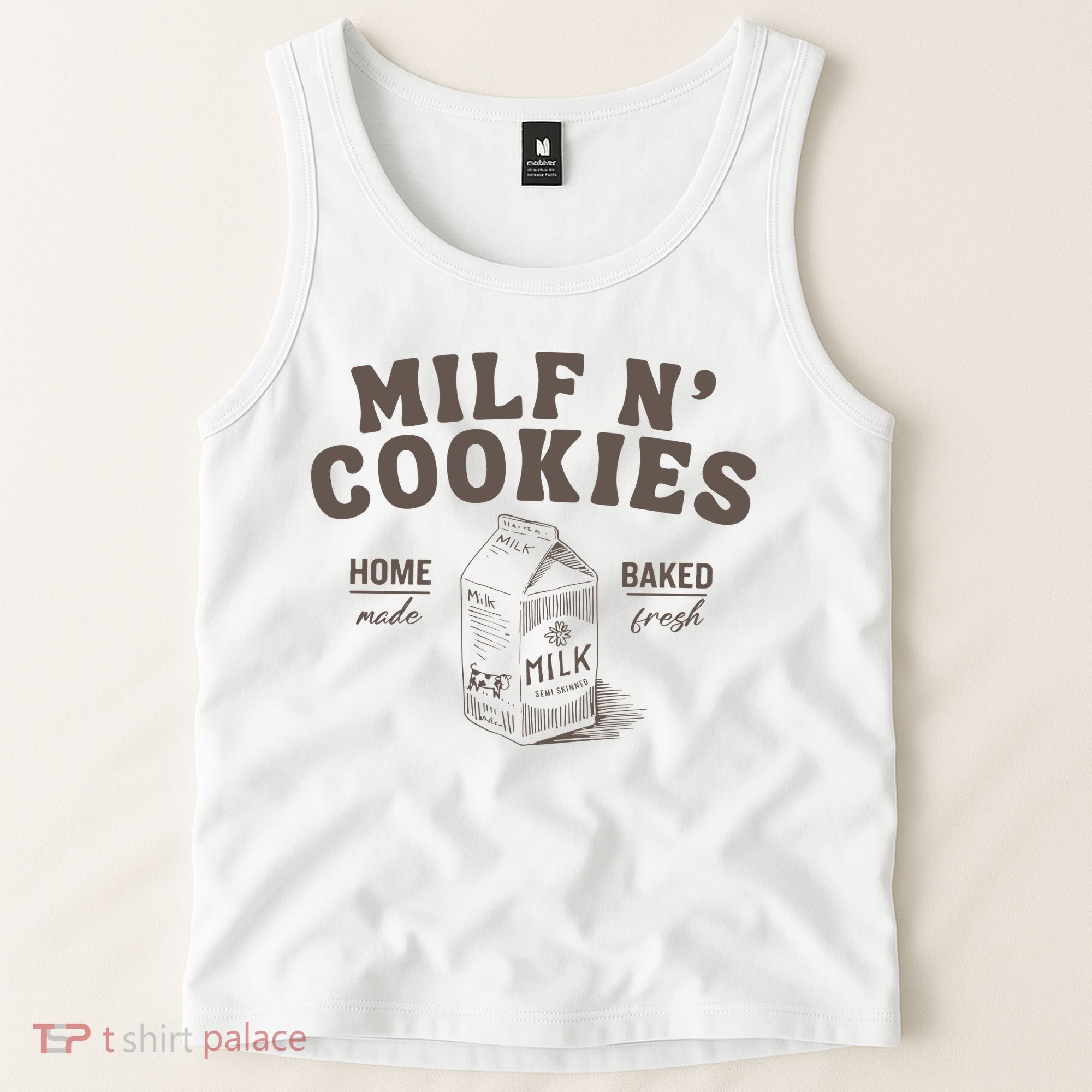Milf N Cookies Stay At Home Tank Top