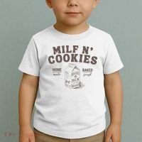 Milf N Cookies Stay At Home Toddler T-Shirt thumb 2