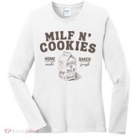 Milf N Cookies Stay At Home Women's Long Sleeve Shirt thumb 0