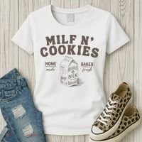 Milf N Cookies Stay At Home Women's T-Shirt thumb 3