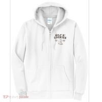 Milf N Cookies Stay At Home Full Zip Hoodie thumb 0