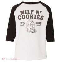 Milf N Cookies Stay At Home Toddler Fine Jersey T-Shirt thumb 0