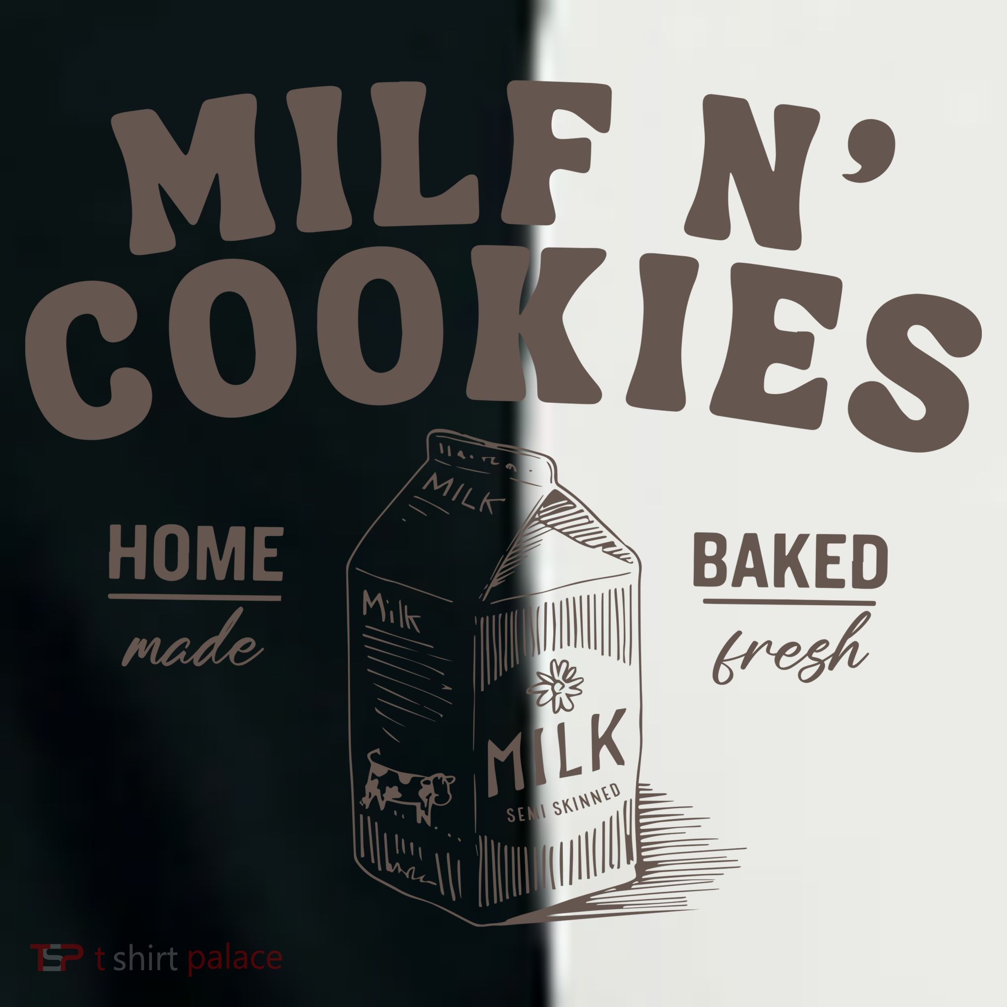Milf N Cookies Stay At Home Women's Tri-Blend 3/4-Sleeve Raglan Shirt
