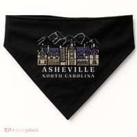 Mountains North Carolina Asheville Biltmore. USA-Made Doggie Bandana thumb 0