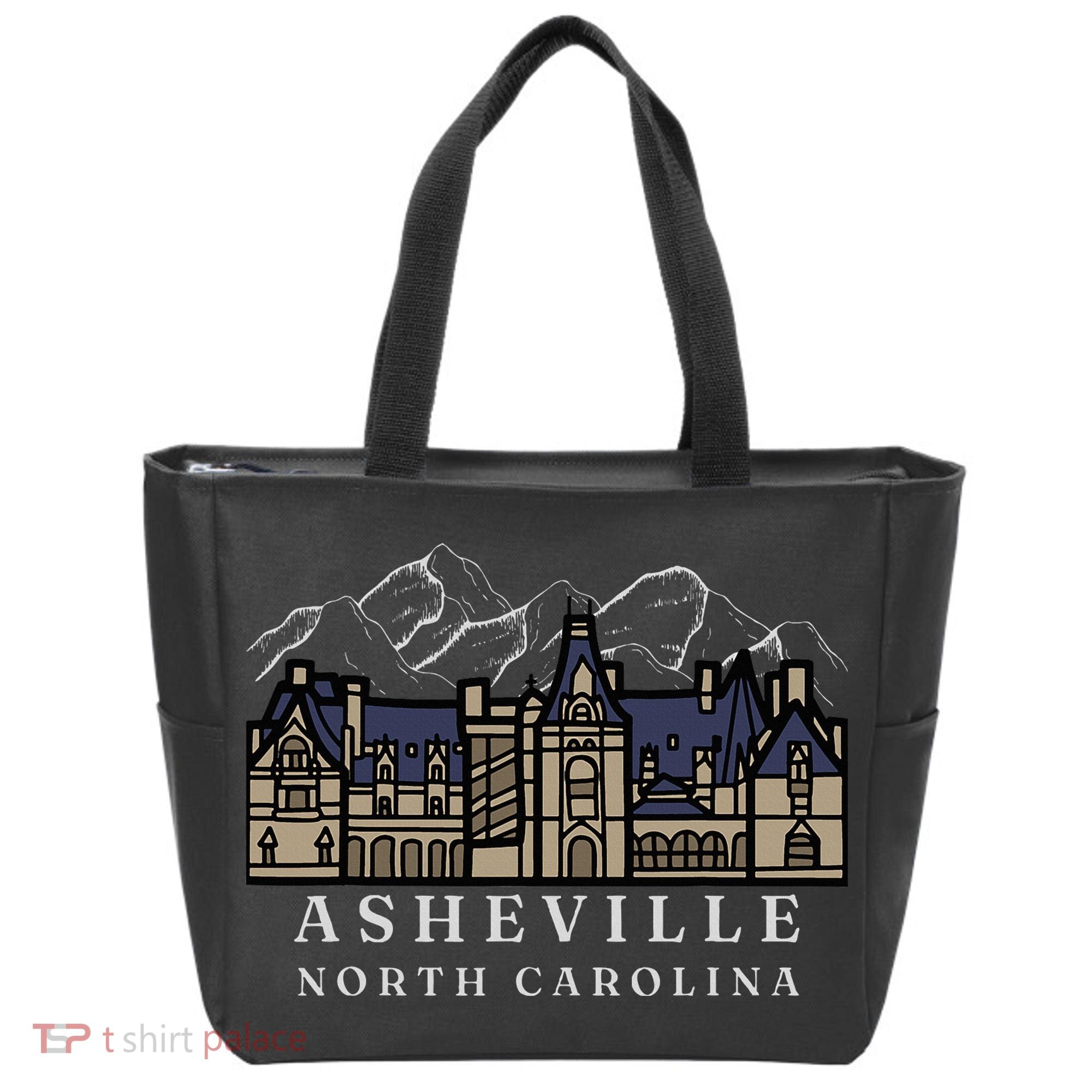 Mountains North Carolina Asheville Biltmore. Tote Bag