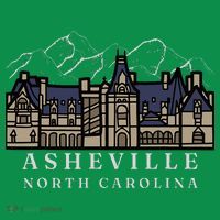 Mountains North Carolina Asheville Biltmore. Long Sleeve Shirt thumb 2