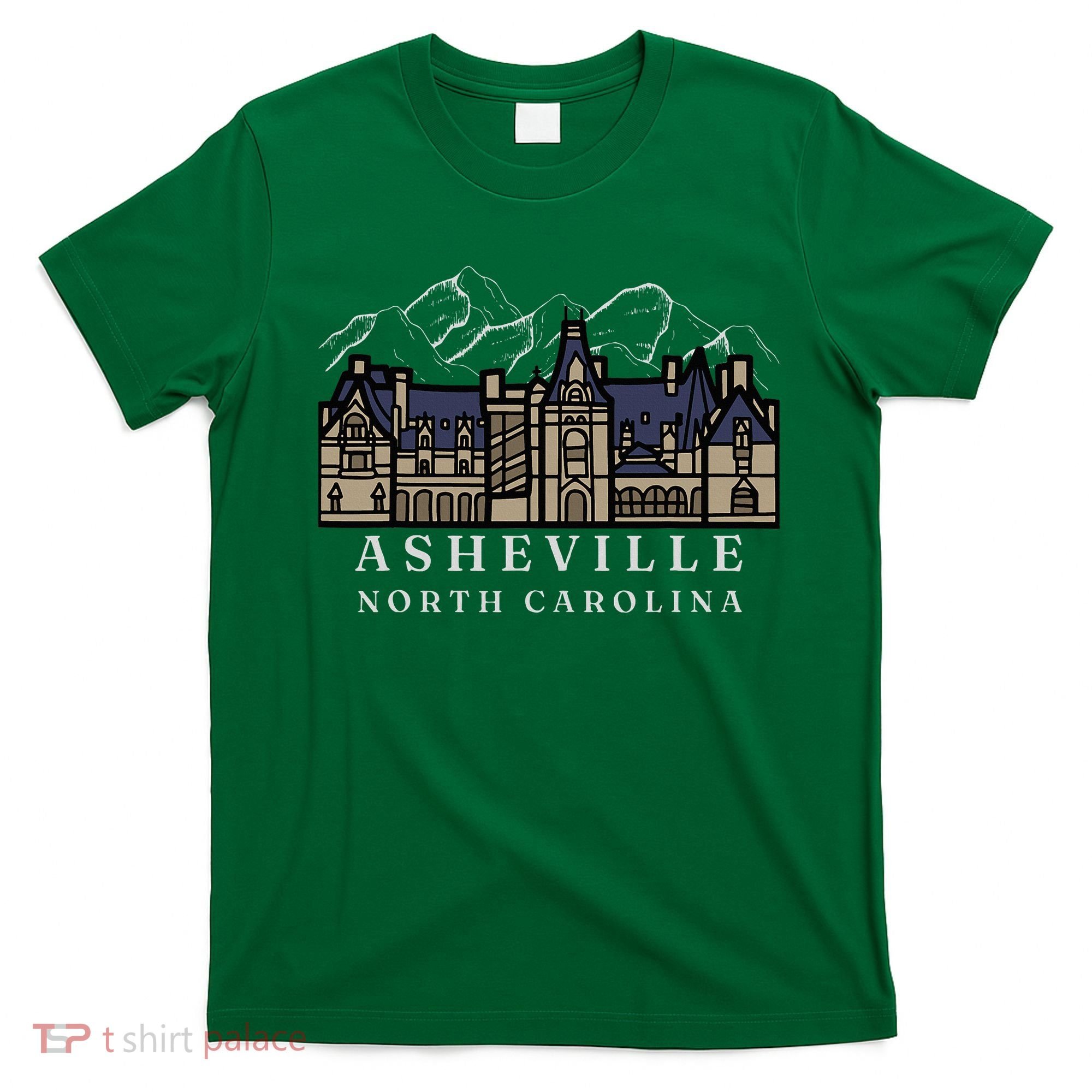 Mountains North Carolina Asheville Biltmore. T-Shirt