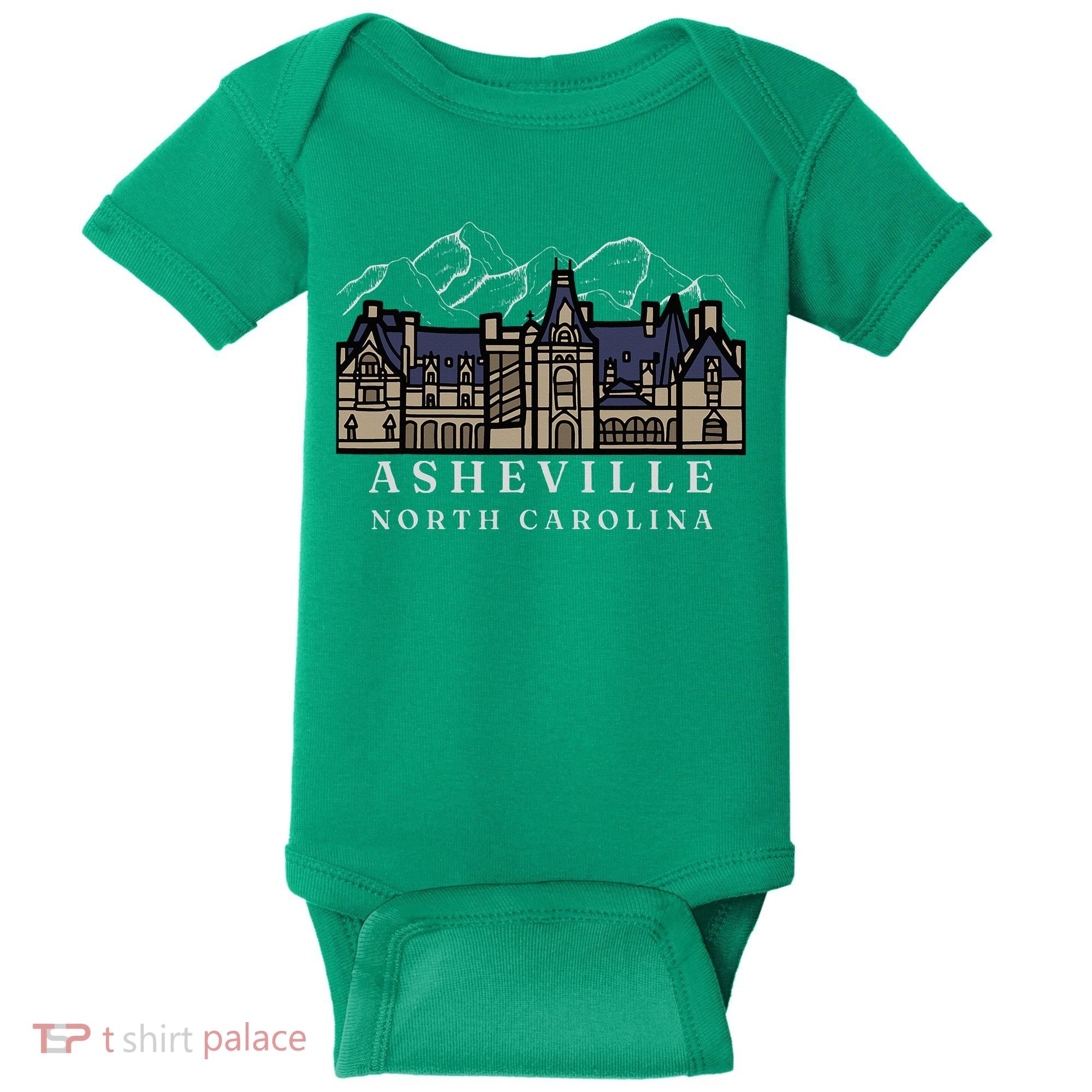 Mountains North Carolina Asheville Biltmore. Baby Bodysuit