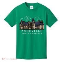 Mountains North Carolina Asheville Biltmore. Kids T-Shirt thumb 0