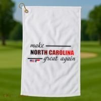 Make North Carolina Great Again Golf Towel thumb 1