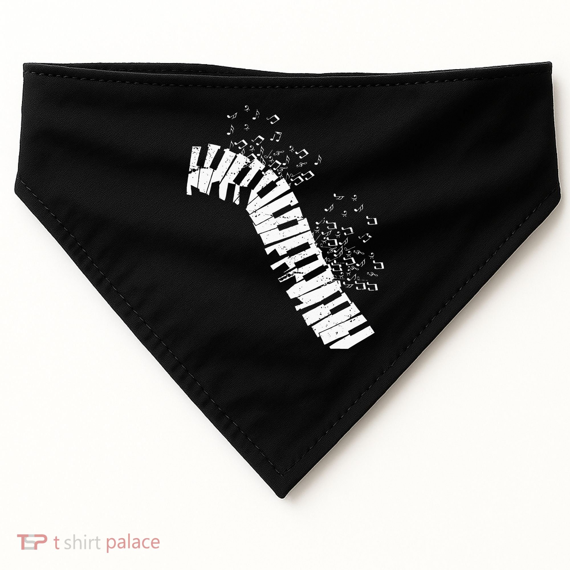 Music Notes Classical Music Instrument Piano USA-Made Doggie Bandana