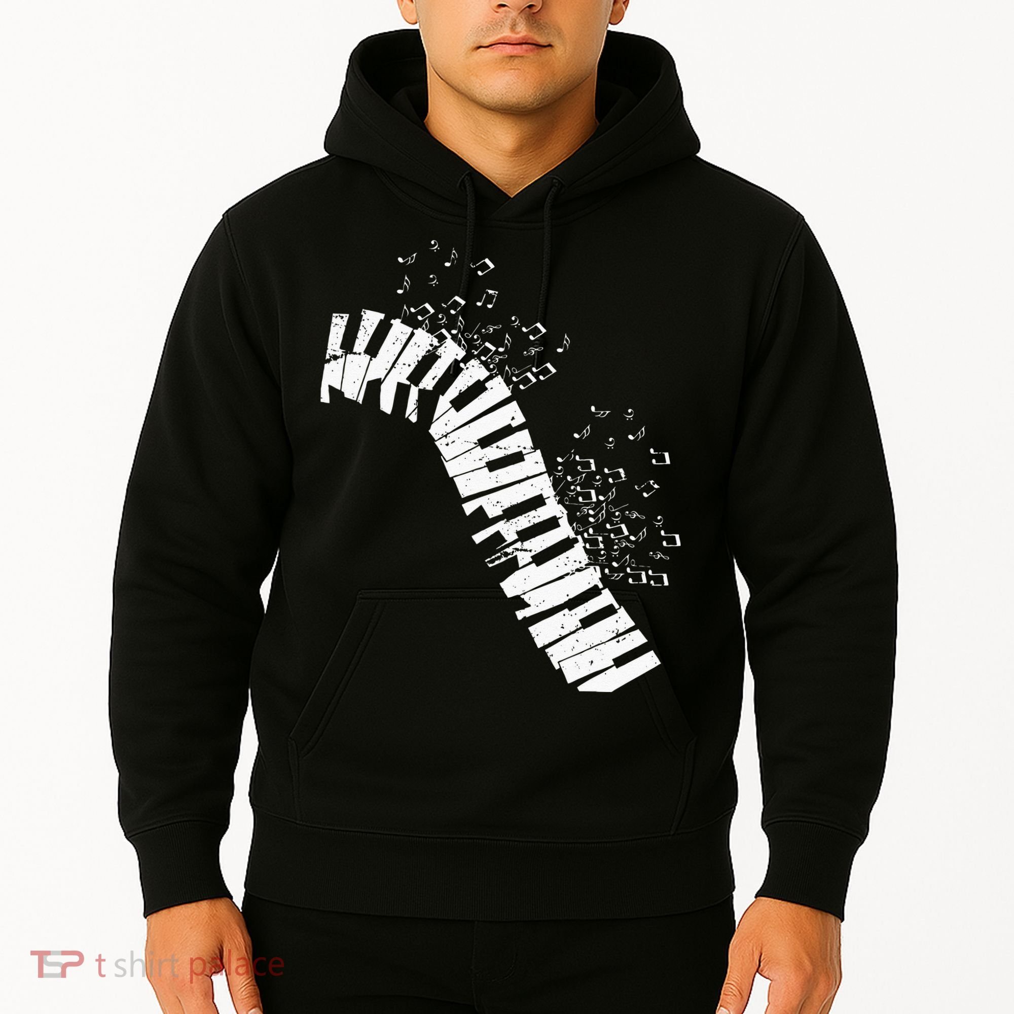 Music Notes Classical Music Instrument Piano Hoodie