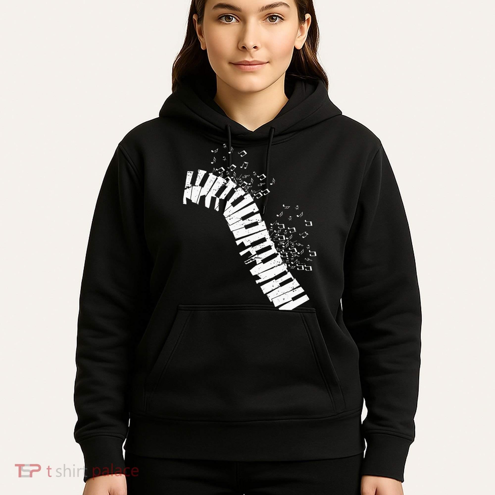 Music Notes Classical Music Instrument Piano Hoodie