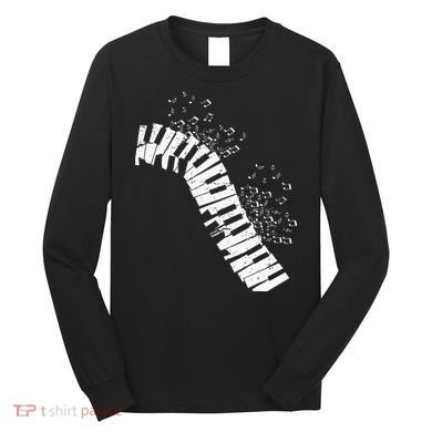Music Notes Classical Music Instrument Piano Long Sleeve Shirt