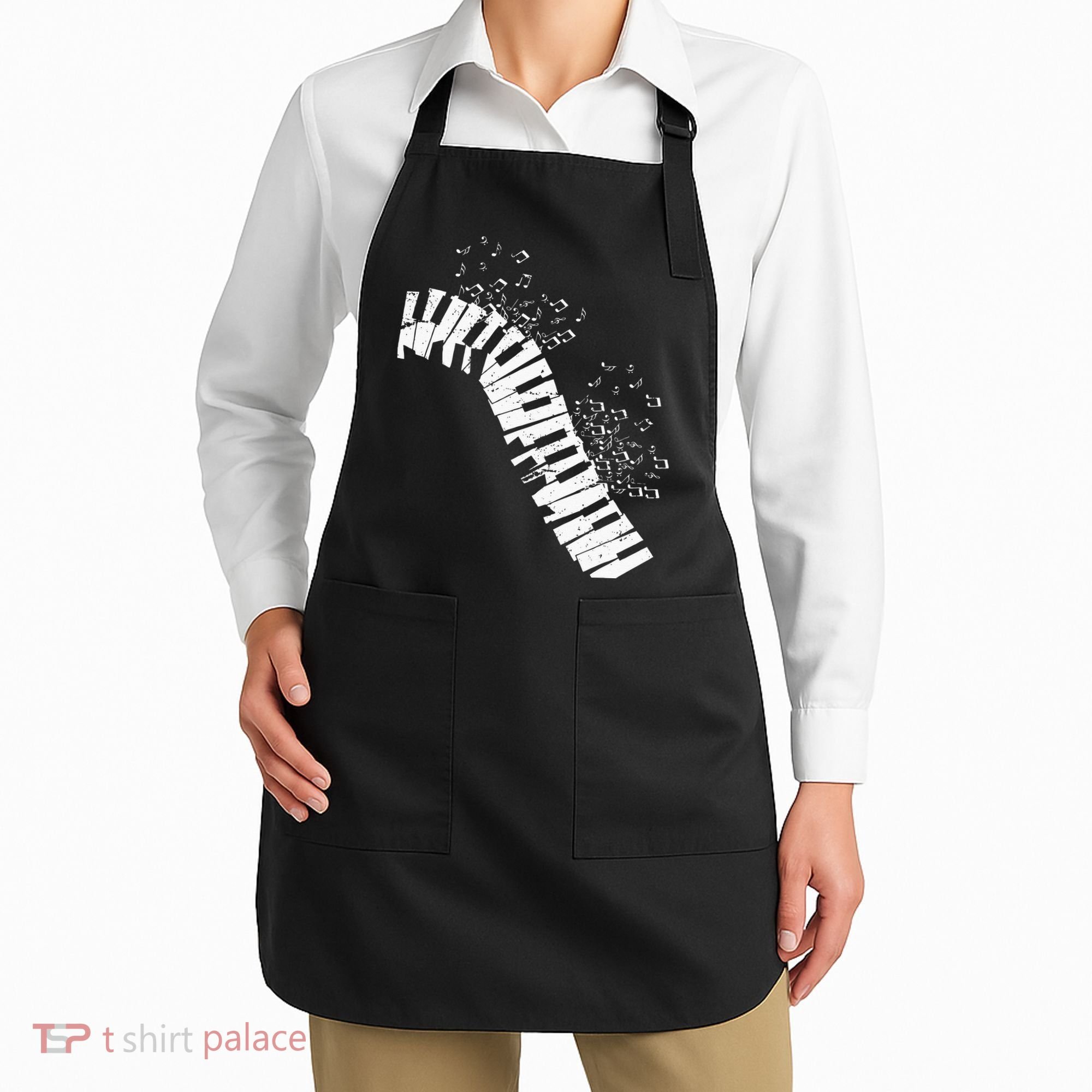 Music Notes Classical Music Instrument Piano Apron
