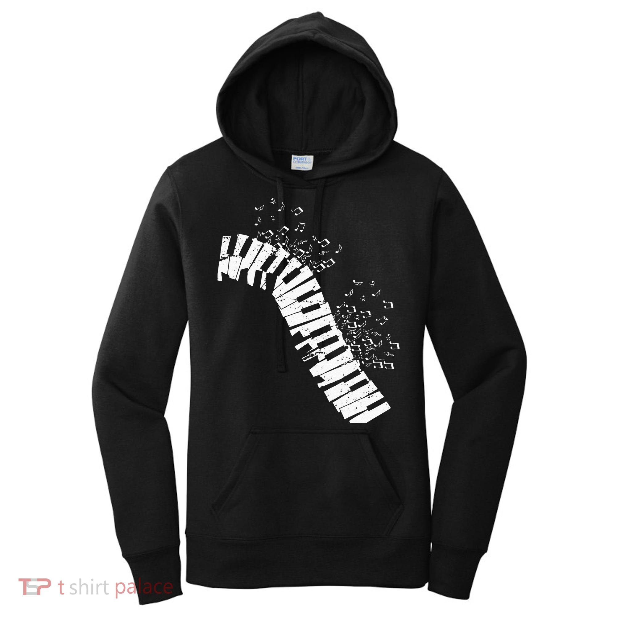 Music Notes Classical Music Instrument Piano Women's Hoodie