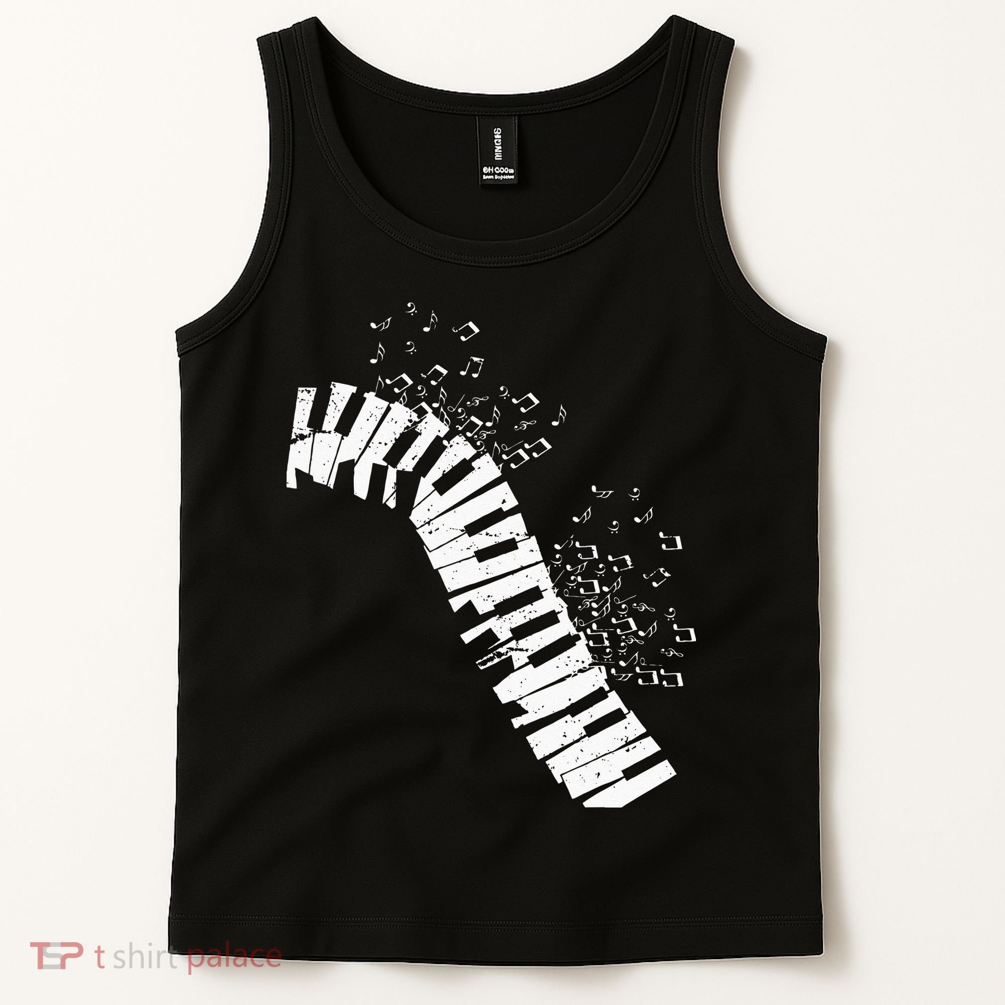 Music Notes Classical Music Instrument Piano Tank Top