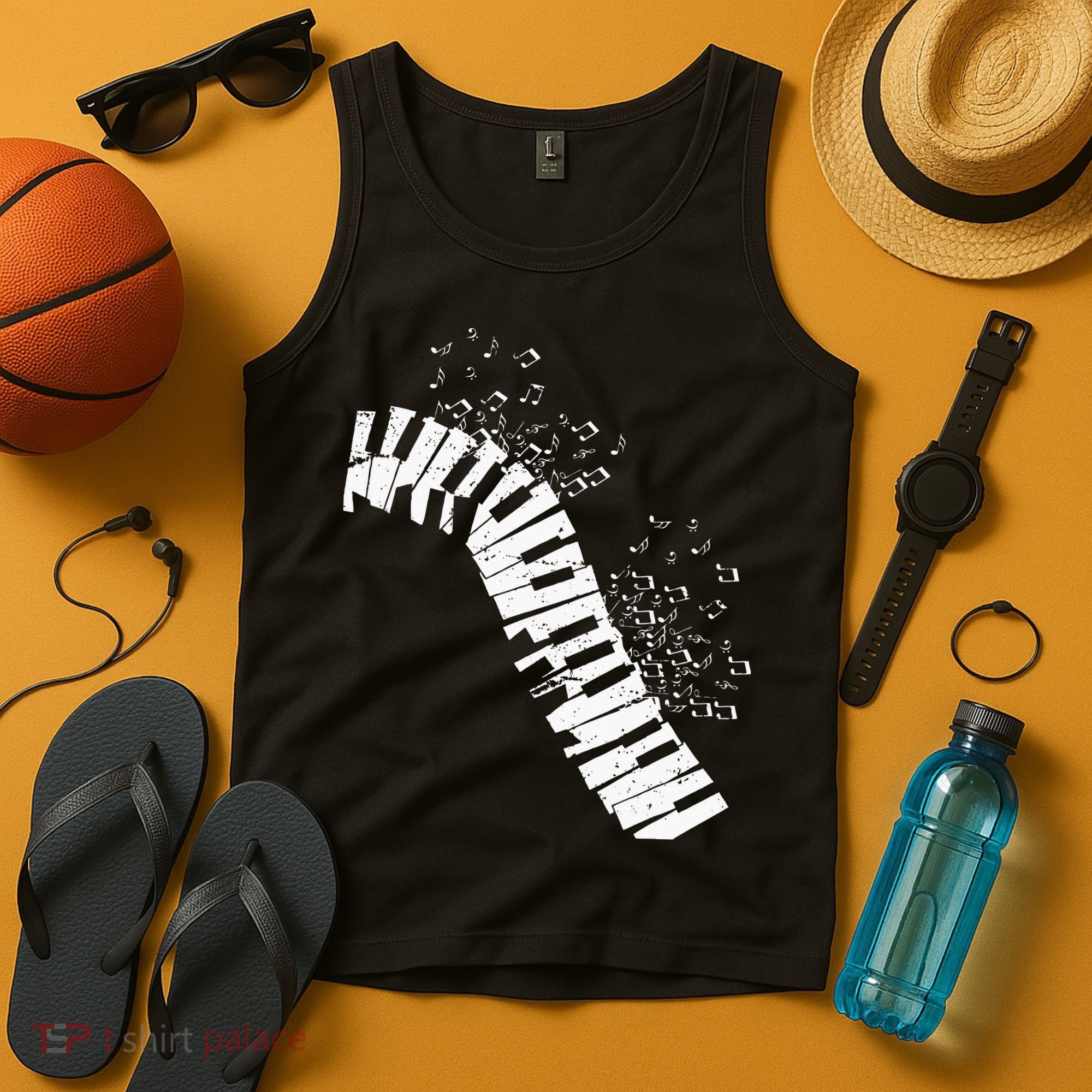 Music Notes Classical Music Instrument Piano Tank Top
