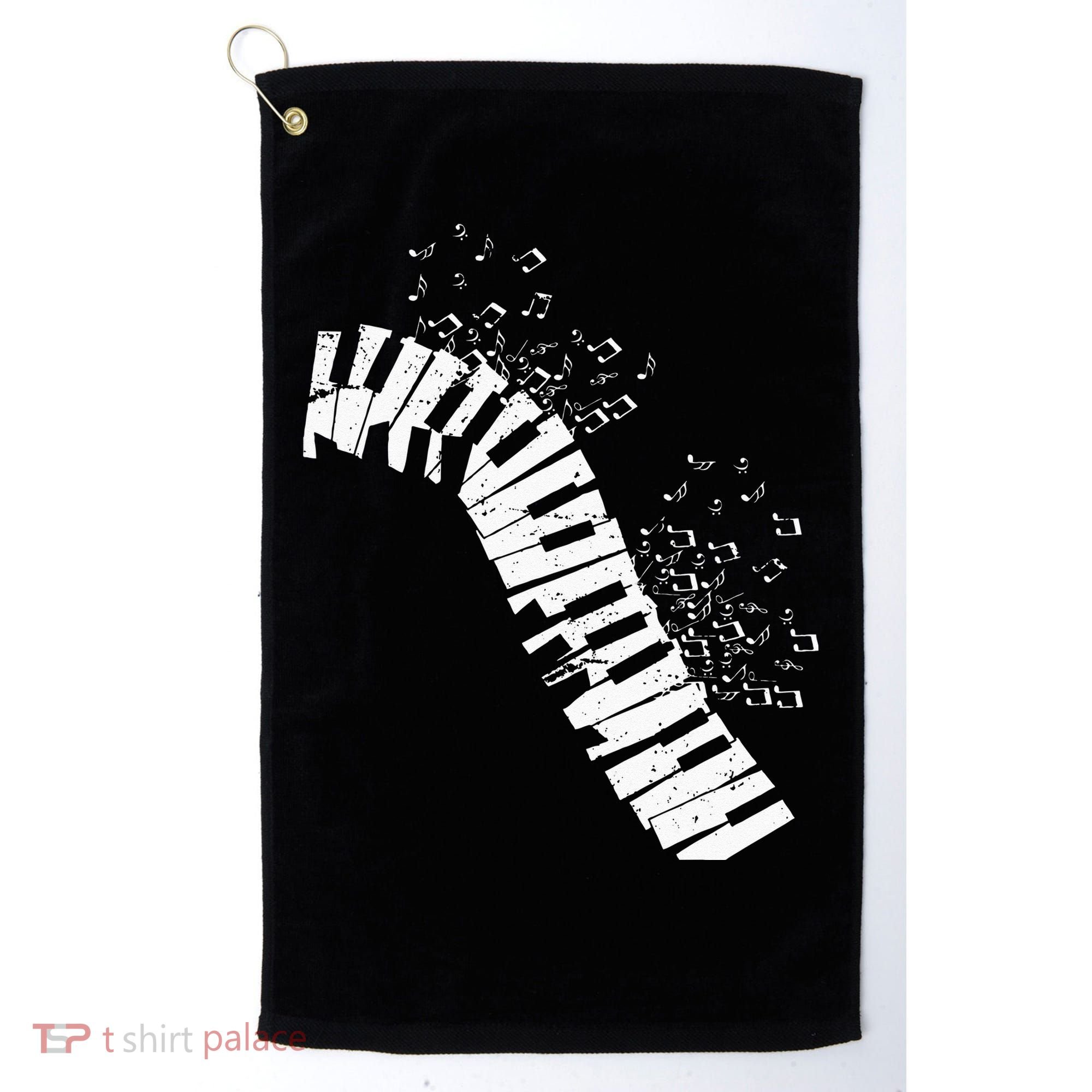 Music Notes Classical Music Instrument Piano Golf Towel