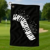 Music Notes Classical Music Instrument Piano Golf Towel thumb 1