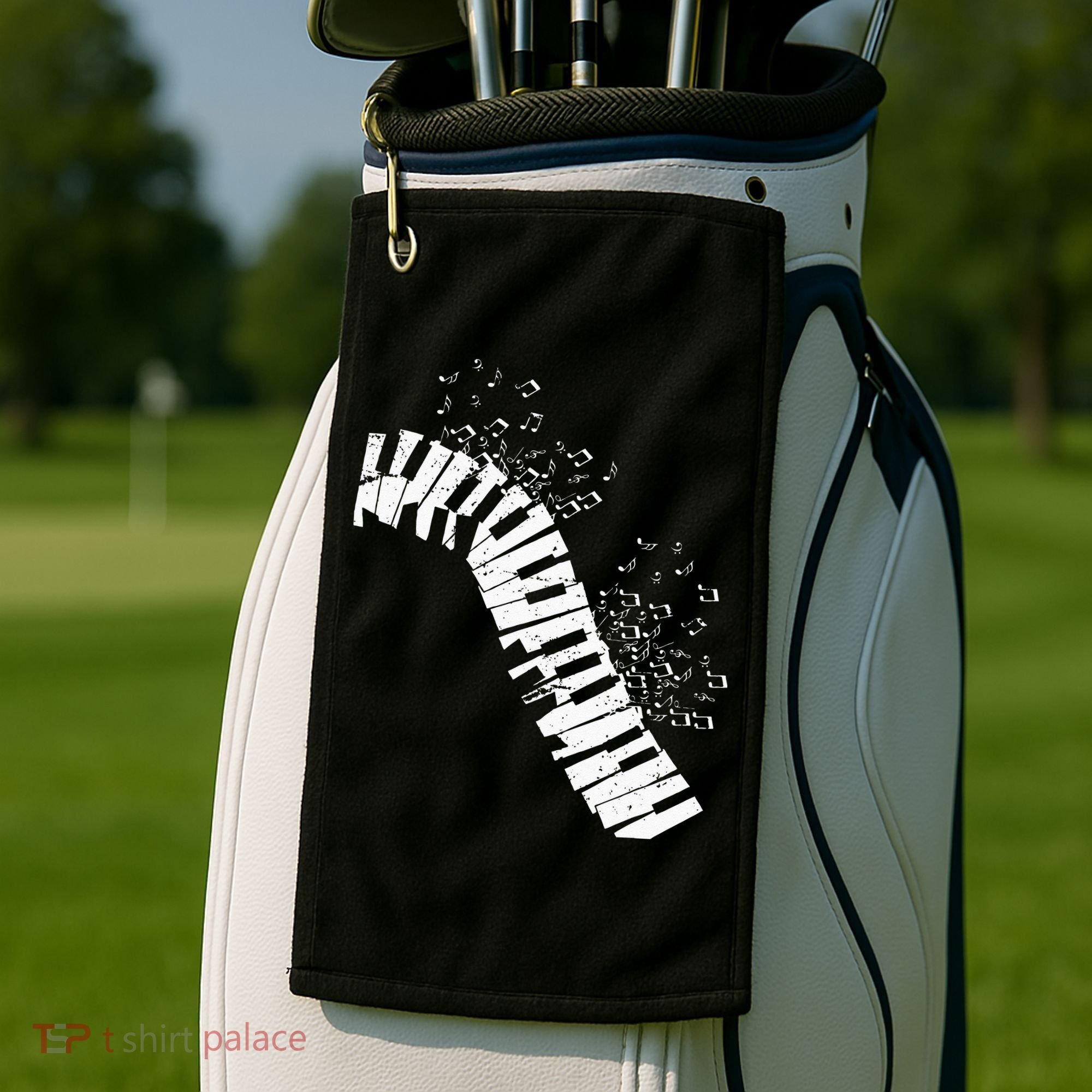 Music Notes Classical Music Instrument Piano Golf Towel