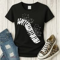 Music Notes Classical Music Instrument Piano Women's T-Shirt thumb 3