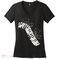 Music Notes Classical Music Instrument Piano Women's V-Neck T-Shirt thumb 0