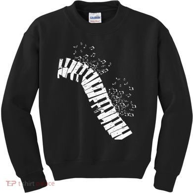 Music Notes Classical Music Instrument Piano Kids Sweatshirt