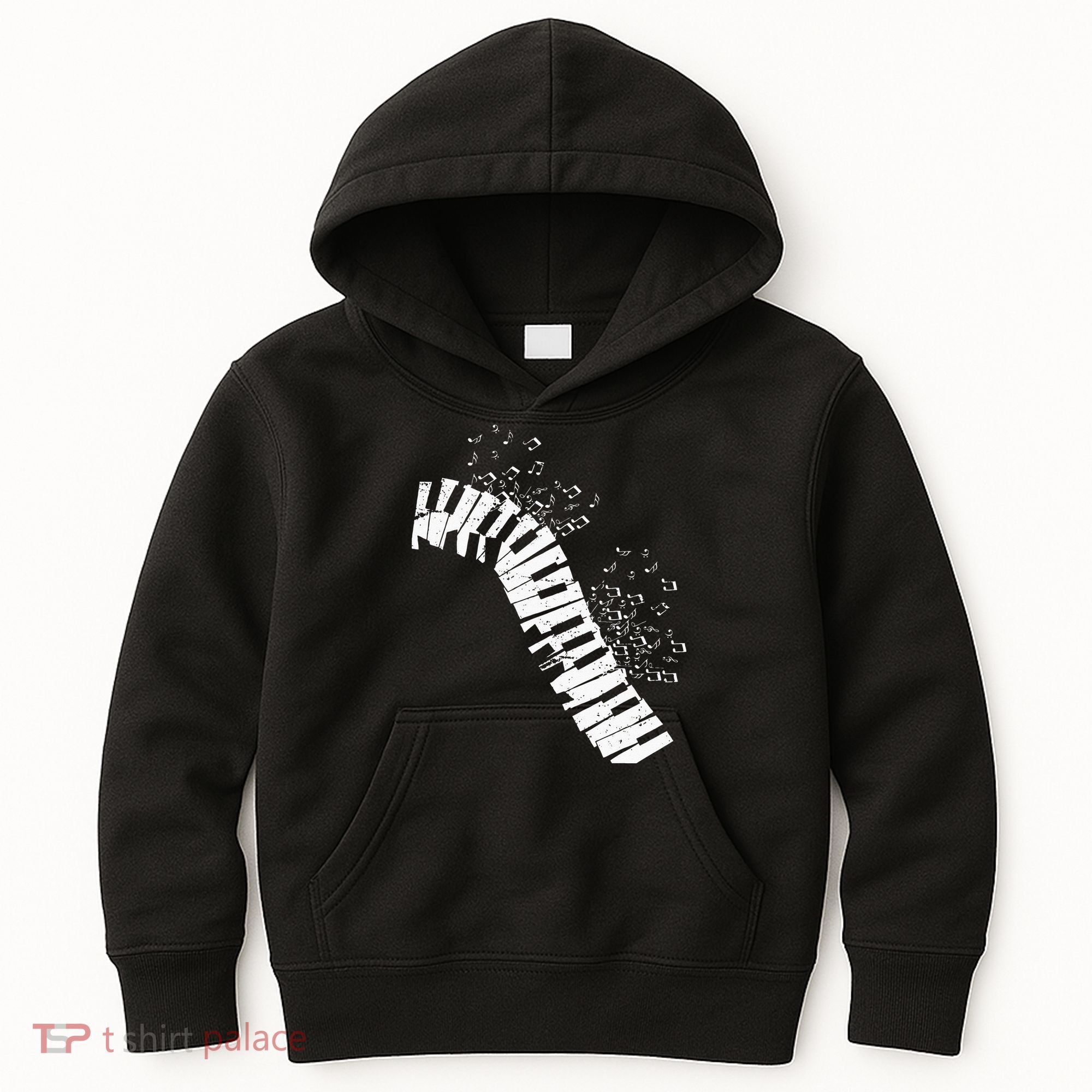 Music Notes Classical Music Instrument Piano Kids Hoodie