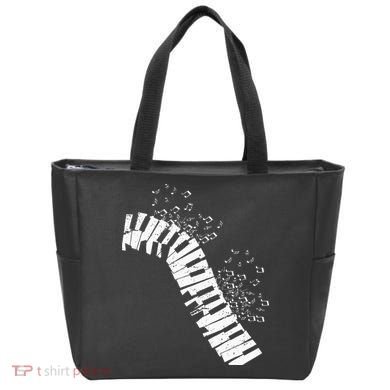 Music Notes Classical Music Instrument Piano Tote Bag
