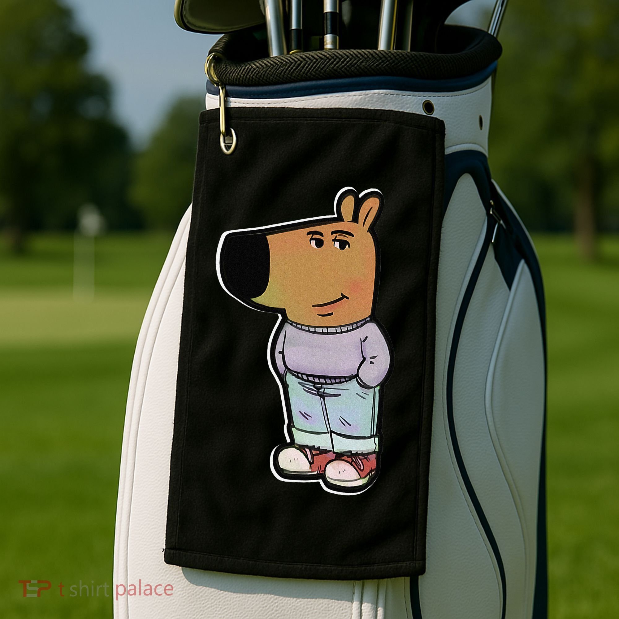 My New Character Is A Chill Guy Meme Funny Chill Guy Meme Golf Towel