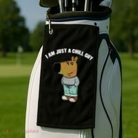 My New Character Is A Chill Guy I Am Just A Chill Guy Funny Golf Towel thumb 2