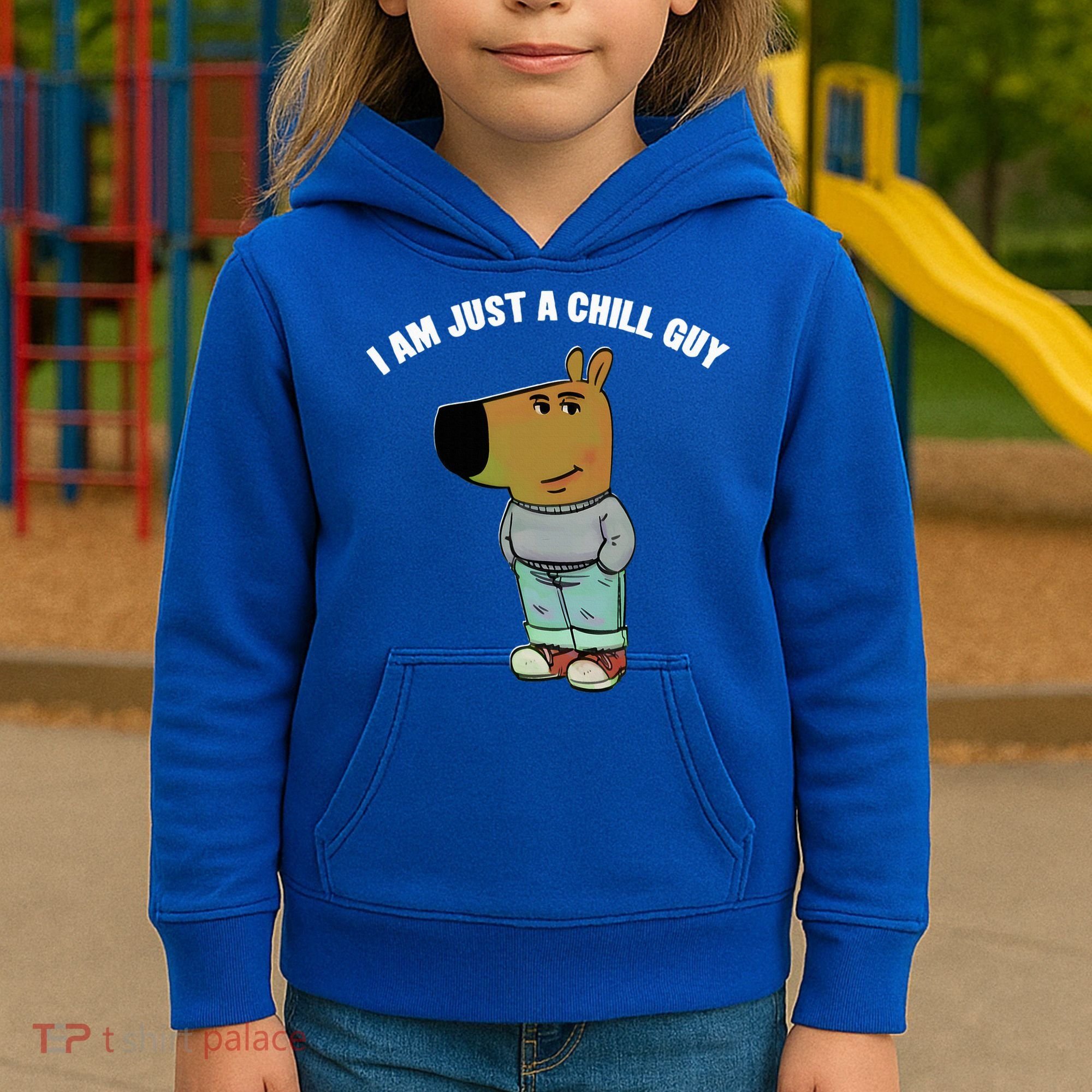 My New Character Is A Chill Guy I Am Just A Chill Guy Funny Kids Hoodie