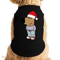 My New Character Is A Chill Guy Meme Wearing Santa Hat Chill Guy Meme Doggie Tank thumb 0