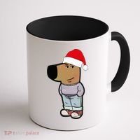 My New Character Is A Chill Guy Meme Wearing Santa Hat Chill Guy Meme Coffee Mug thumb 1