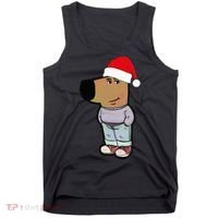 My New Character Is A Chill Guy Meme Wearing Santa Hat Chill Guy Meme Tank Top thumb 0