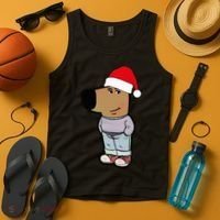 My New Character Is A Chill Guy Meme Wearing Santa Hat Chill Guy Meme Tank Top thumb 4