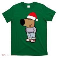 My New Character Is A Chill Guy Meme Wearing Santa Hat Chill Guy Meme T-Shirt thumb 0