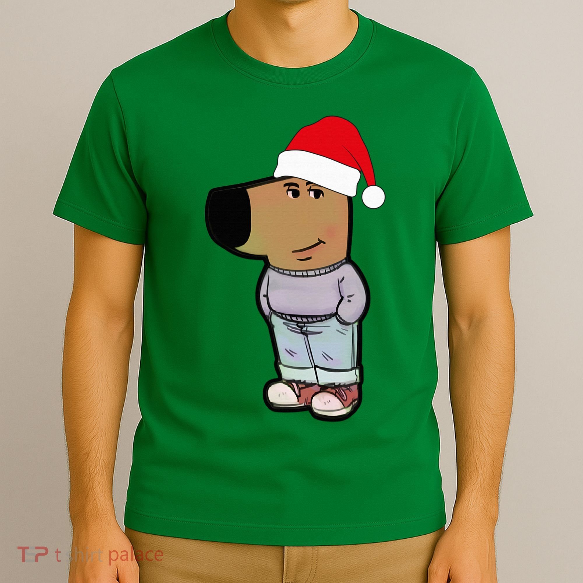 My New Character Is A Chill Guy Meme Wearing Santa Hat Chill Guy Meme T-Shirt