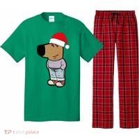 My New Character Is A Chill Guy Meme Wearing Santa Hat Chill Guy Meme Pajama Set thumb 0