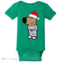 My New Character Is A Chill Guy Meme Wearing Santa Hat Chill Guy Meme Baby Bodysuit thumb 0