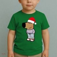 My New Character Is A Chill Guy Meme Wearing Santa Hat Chill Guy Meme Toddler T-Shirt thumb 2