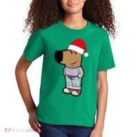 My New Character Is A Chill Guy Meme Wearing Santa Hat Chill Guy Meme Kids T-Shirt thumb 2