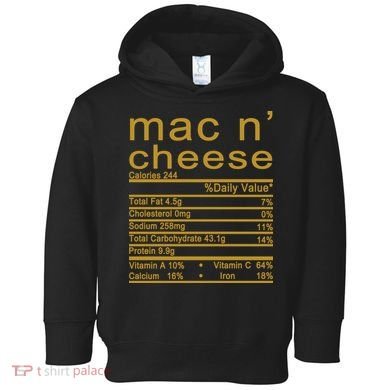 Mac N' Cheese Thanksgiving Dinner Toddler Hoodie